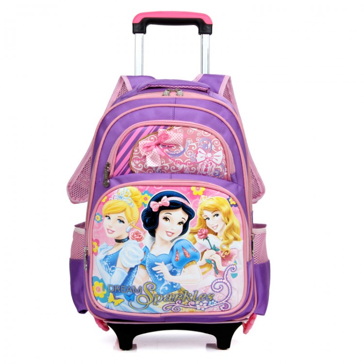 Snow white rolling luggage
